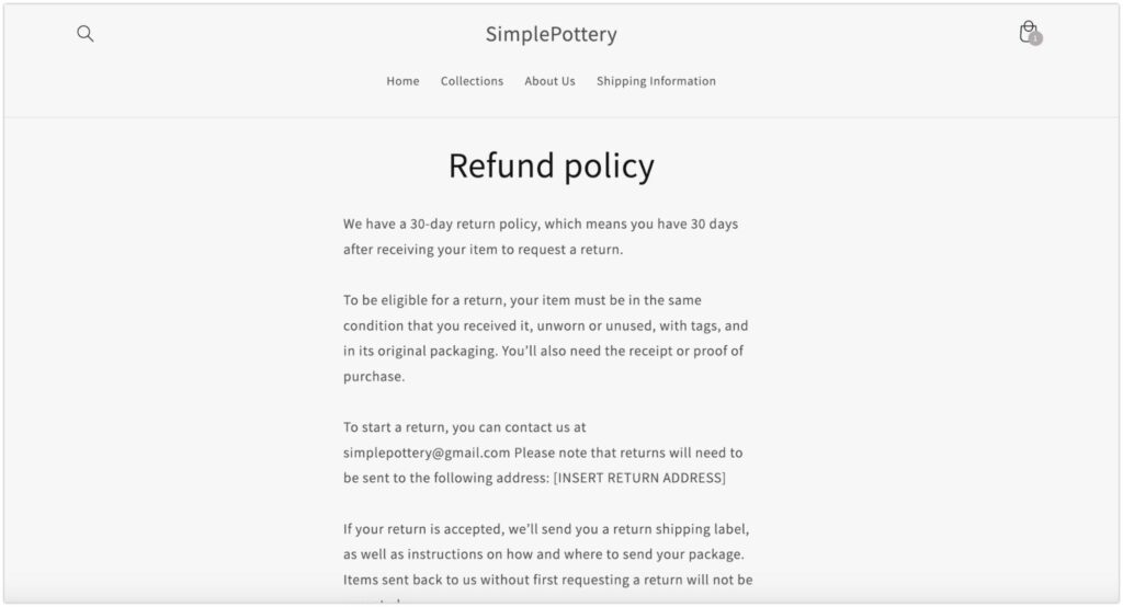 refund-policy-shopify-store