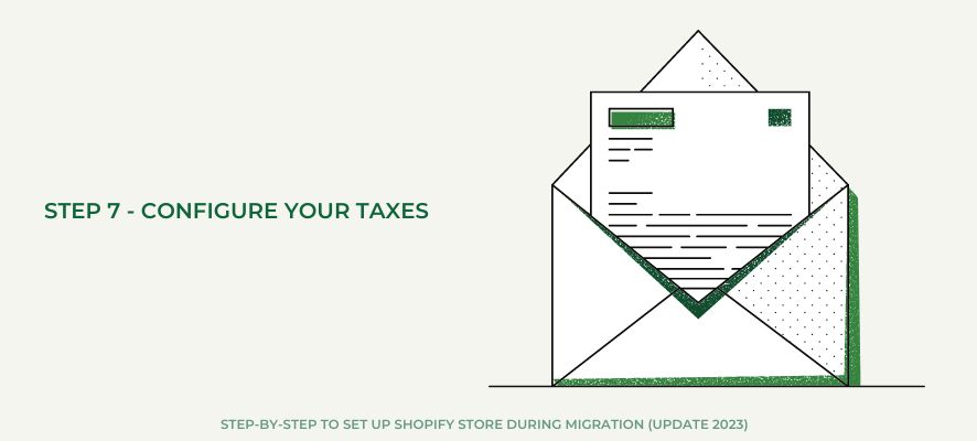 Step 7 - Configure your taxes