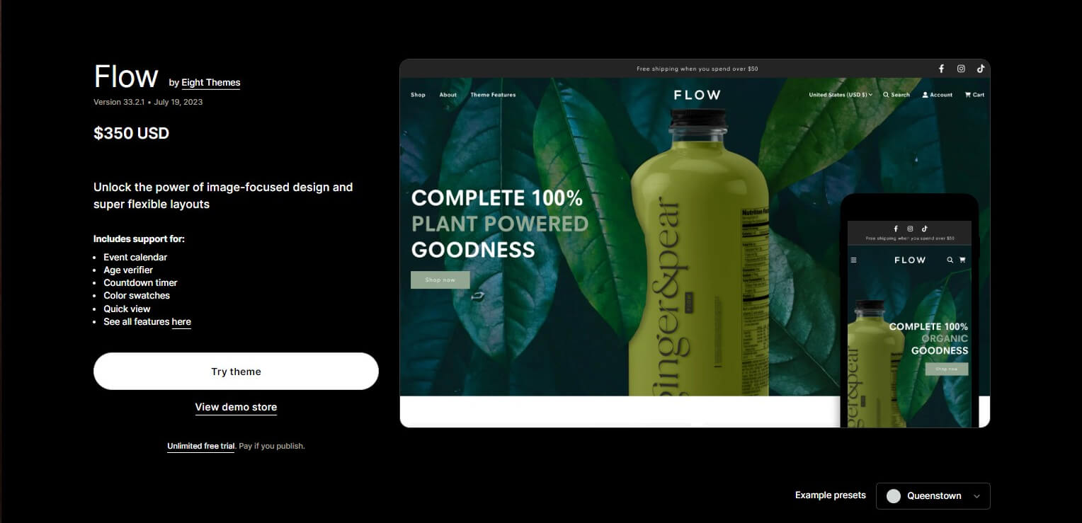 Flow Theme - Shopify