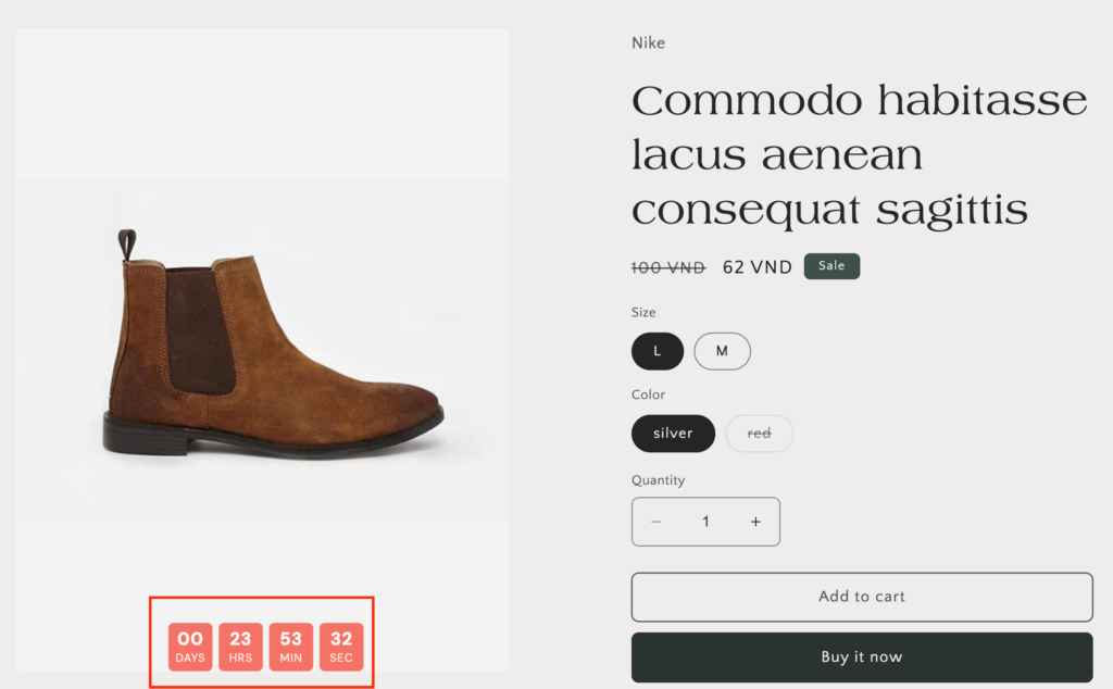 How to show Shopify Countdown Timer on product image - Step 7