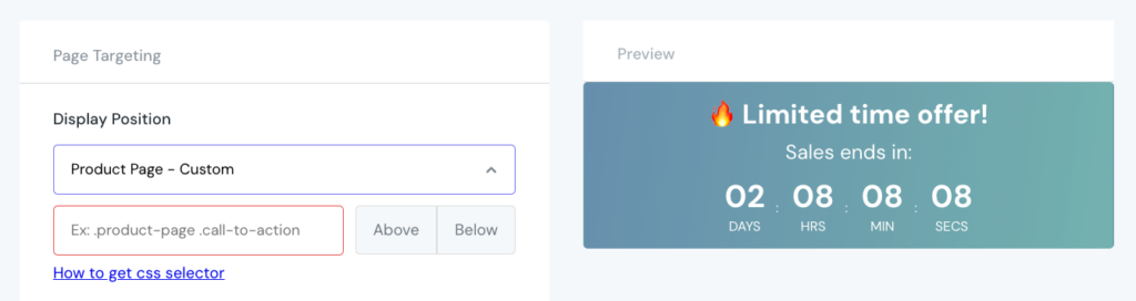 How to show Shopify Countdown Timer on product page