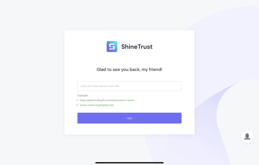 log-in-shinetrust-app