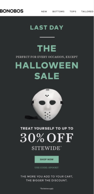 bonobos-halloween-flash-sale-email-campaign