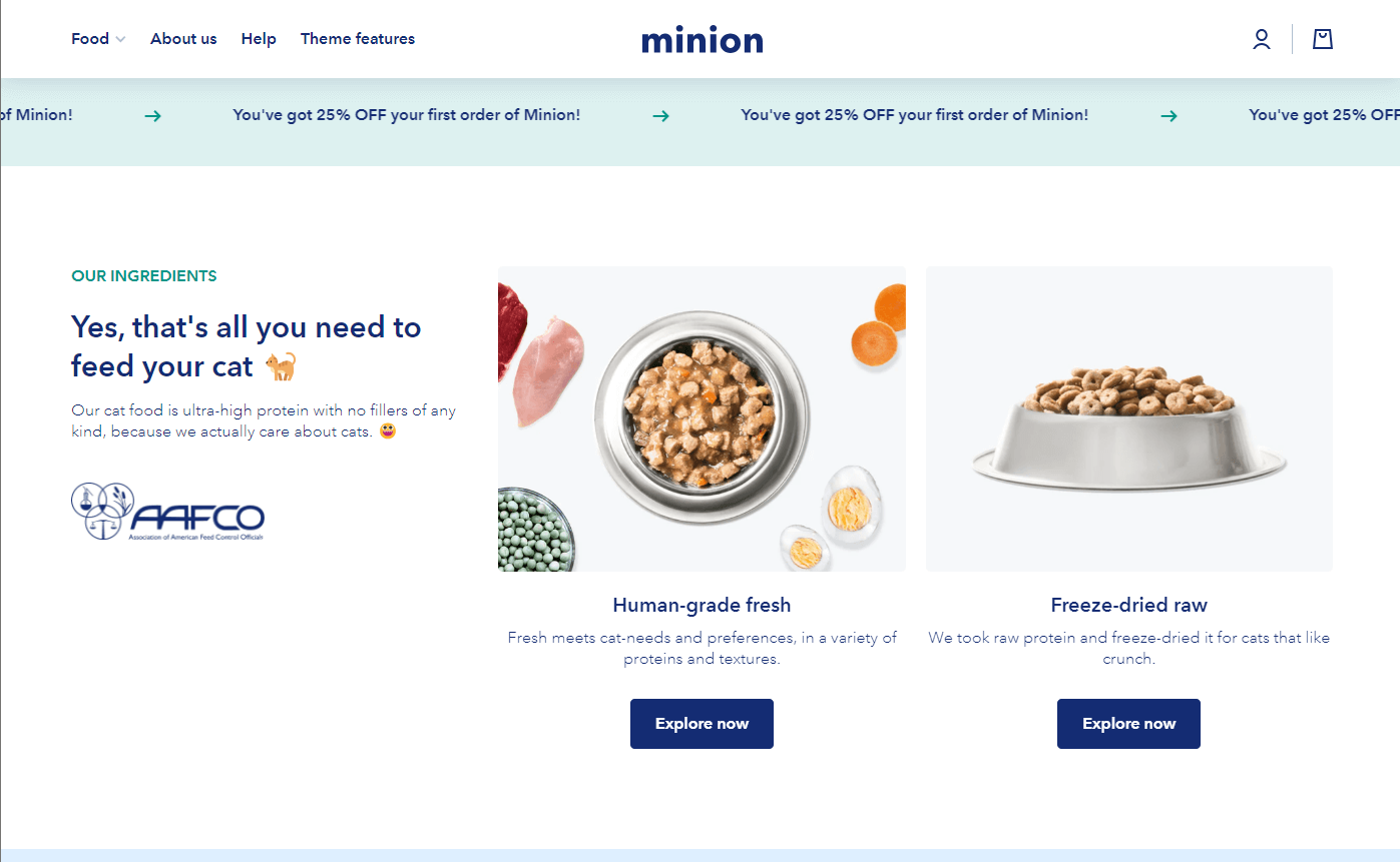 Minion Theme - Homepage