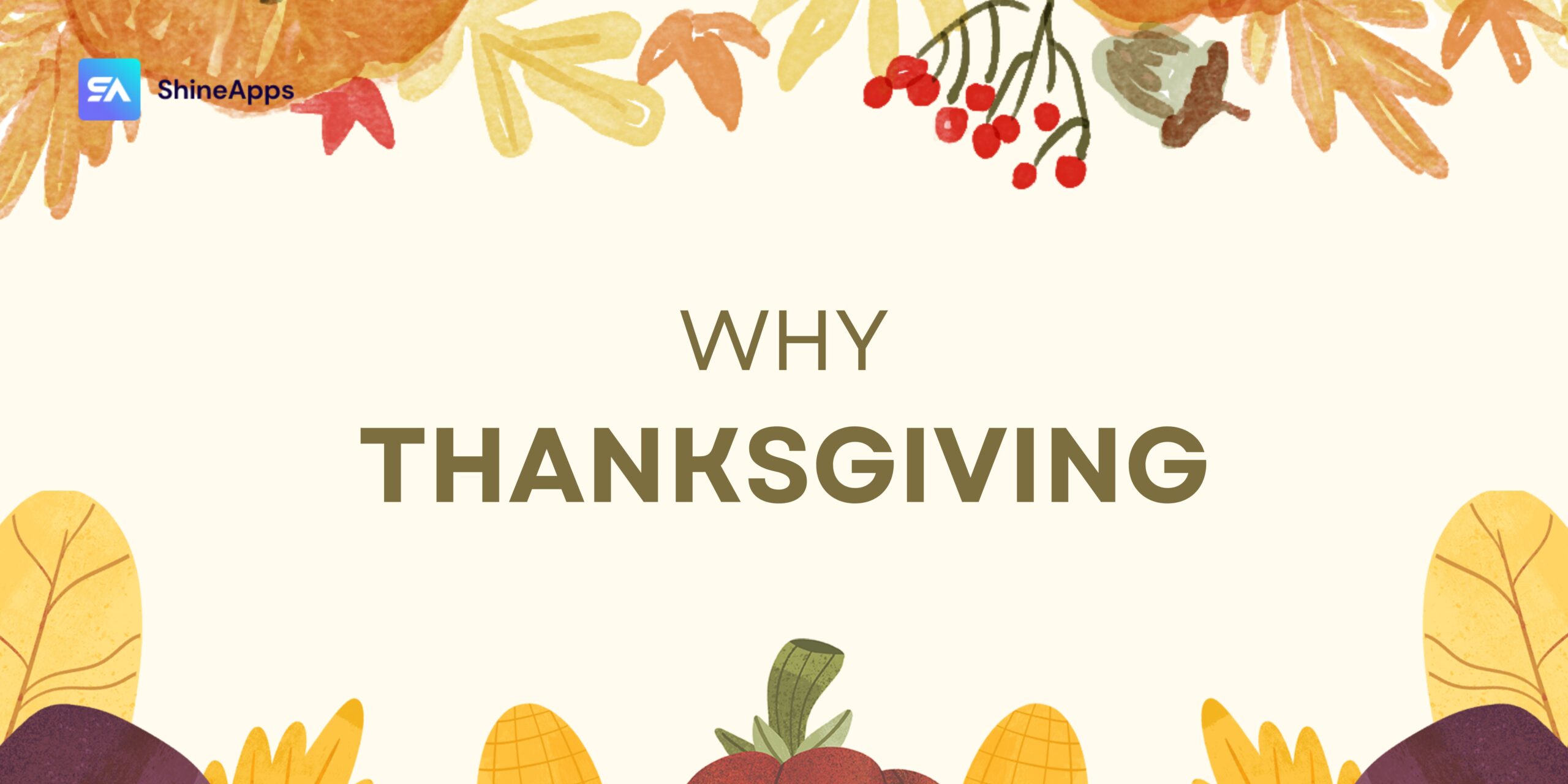 Why Thanksgiving