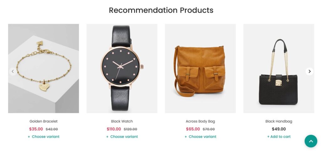 Delori Theme - Recommendation Products