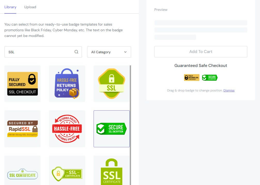 Product badges - ShineTrust - SSL Secured